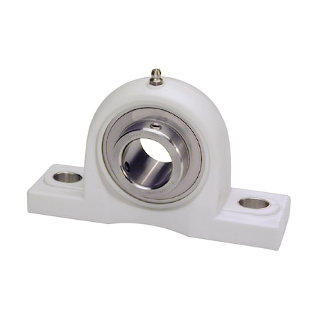 Iptci Pillow Block Ball Brg Unit, 1.4375 in Bore, Thermoplastic Hsg, SS Insert, Set Screw, Non-Relube SUCTP207-23N